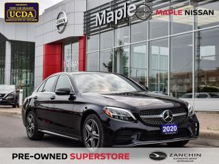 Used 2020 Mercedes-Benz C-Class C300 4matic Navi Blind Spot Apple Carplay Moonroof for sale in Maple, ON