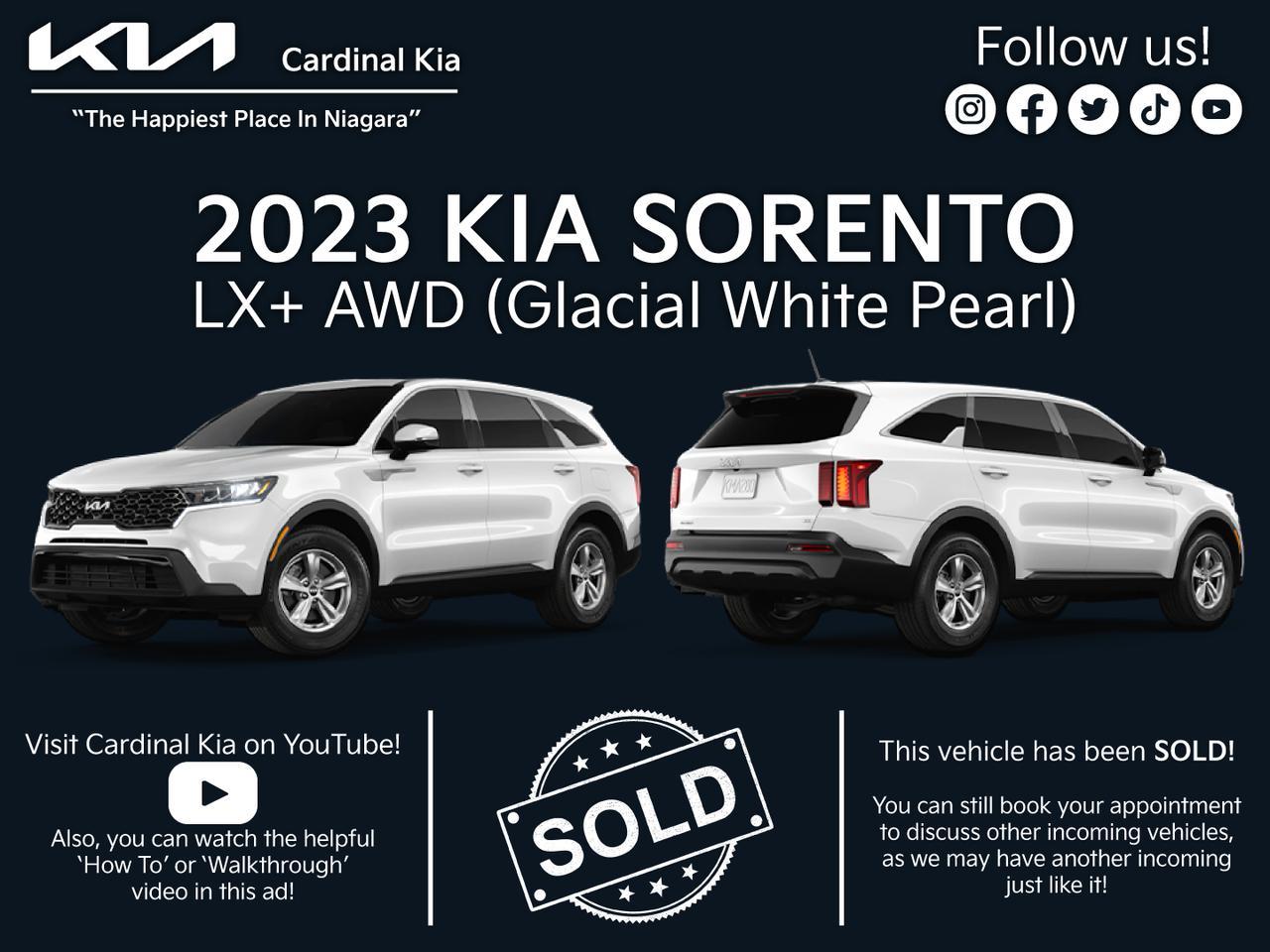 New 2023 Kia Sorento LX+ for sale in Niagara Falls, ON