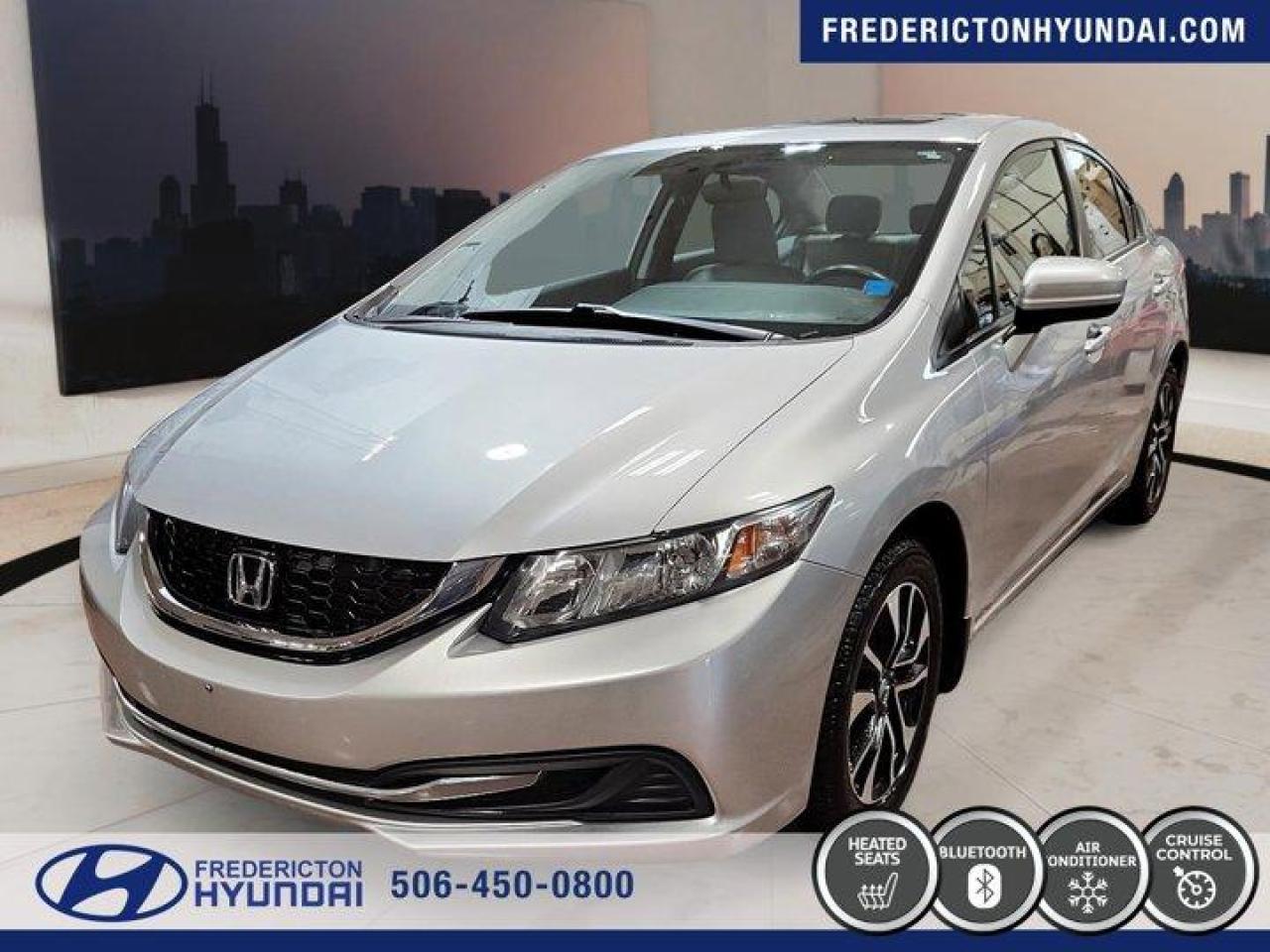 Used 2015 Honda Civic Sedan EX | CLEAN CARFAX | AC | MOONROOF | for sale in Fredericton, NB