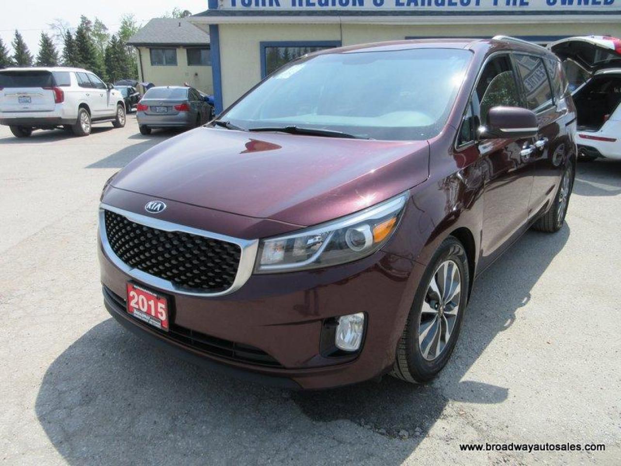 2015 Kia Sedona FAMILY MOVING SX-EDITION 8 PASSENGER 3.3L - V6.. BENCH & 3RD ROW.. STOW-AWAY-SEATS.. POWER DOORS.. POWER TAILGATE.. BACK-UP CAMERA.. BLUETOOTH..