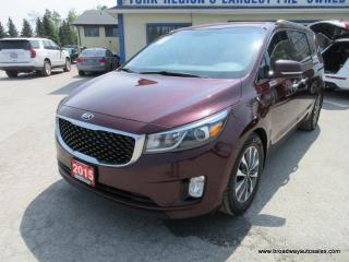Used 2015 Kia Sedona FAMILY MOVING SX-EDITION 8 PASSENGER 3.3L - V6.. BENCH & 3RD ROW.. STOW-AWAY-SEATS.. POWER DOORS.. POWER TAILGATE.. BACK-UP CAMERA.. BLUETOOTH.. for sale in Bradford, ON
