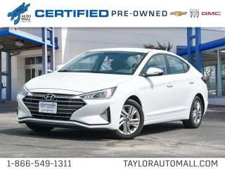 <b>Leather Seats,  Chrome Exterior Accents,  Sunroof,  Heated Seats,  Lane Keeping Assist!</b><br> <br>    This 2020 Hyundai Elantra delivers quality and refinement thats hard to find in a compact. This  2020 Hyundai Elantra is for sale today in Kingston. <br> <br>Built to be stronger yet lighter, more powerful and much more fuel efficient, this Hyundai Elantra is the award-winning compact that delivers refined quality and comfort above all. With a stylish aerodynamic design and excellent performance, this Elantra stands out as a leader in its competitive class. This  sedan has 81,899 kms. Its  nice in colour  . It has an automatic transmission and is powered by a  147HP 2.0L 4 Cylinder Engine.  It may have some remaining factory warranty, please check with dealer for details. <br> <br> Our Elantras trim level is Luxury. True to its name, this Elantra Luxury offers a power sunroof, leather seats, hands free proximity key entry, hands free trunk lid, SiriusXM, and dual zone automatic climate control. As if you need more, you also get driver assistance from lane keep assist, blind spot monitoring, and forward collision mitigation. This is on top of the sweet infotainment from Apple CarPlay, Android Auto, Bluetooth, USB/aux inputs, 7 inch touchscreen, and AM/FM/MP3 audio with 6 speakers. Other premium features include heated seats, heated leather steering wheel, larger aluminum wheels, rearview camera, drive mode selector, chromed exterior accents, and heated power side mirrors with turn signals. This vehicle has been upgraded with the following features: Leather Seats,  Chrome Exterior Accents,  Sunroof,  Heated Seats,  Lane Keeping Assist,  Lane Departure Warning,  Collision Mitigation. <br> <br>To apply right now for financing use this link : <a href=https://www.taylorautomall.com/finance/apply-for-financing/ target=_blank>https://www.taylorautomall.com/finance/apply-for-financing/</a><br><br> <br/><br> Buy this vehicle now for the lowest bi-weekly payment of <b>$160.77</b> with $0 down for 96 months @ 9.99% APR O.A.C. ( Plus applicable taxes -  Plus applicable fees   / Total Obligation of $33441  ).  See dealer for details. <br> <br>For more information, please call any of our knowledgeable used vehicle staff at (613) 549-1311!<br><br> Come by and check out our fleet of 80+ used cars and trucks and 160+ new cars and trucks for sale in Kingston.  o~o