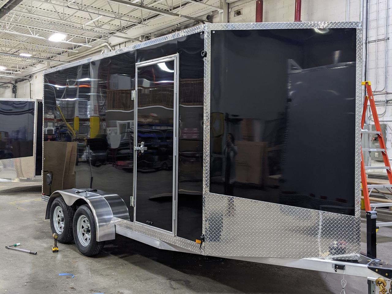 2023 Canadian Trailer Company 7x14 V Nose Cargo Trailer Aluminum