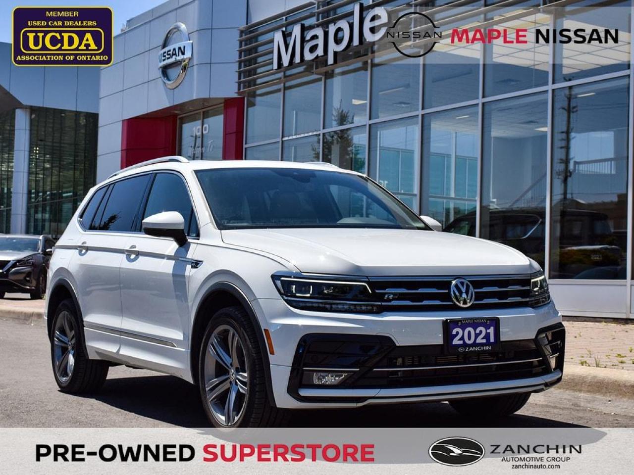 Used 2021 Volkswagen Tiguan Highline 4motion Navi Blind Spot Apple Carplay for sale in Maple, ON
