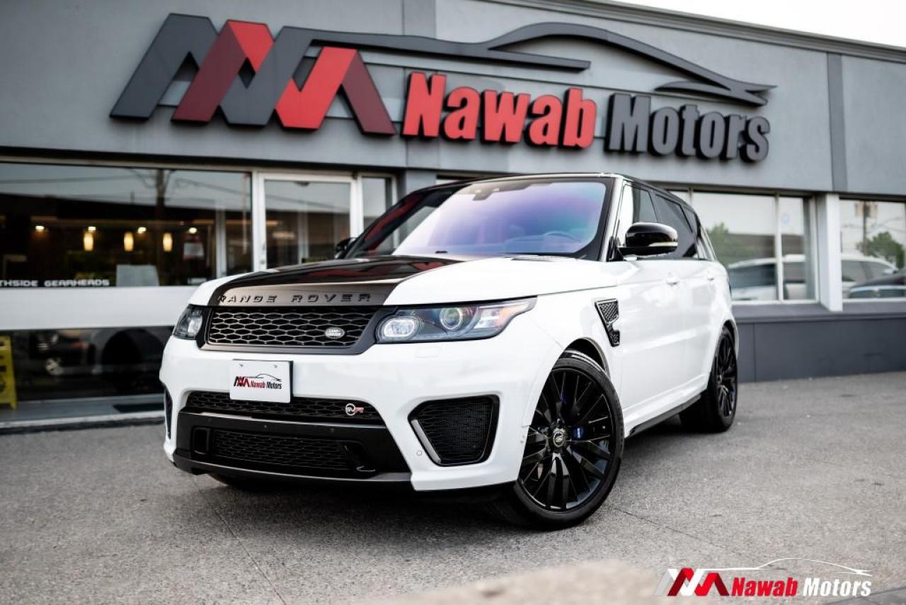 Used 2017 Land Rover Range Rover Sport SVR|SUPERCHARGED|CARBON HOOD|BREMBO BRAKES|LEATHER INTERIOR| for sale in Brampton, ON