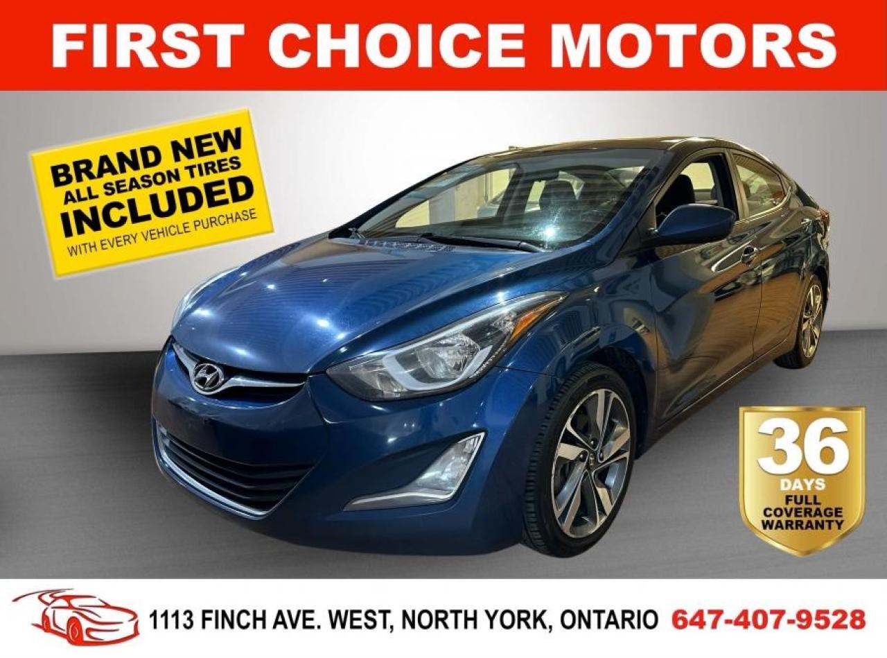 Used 2016 Hyundai Elantra GLS ~AUTOMATIC, FULLY CERTIFIED WITH WARRANTY!!!~ for sale in North York, ON