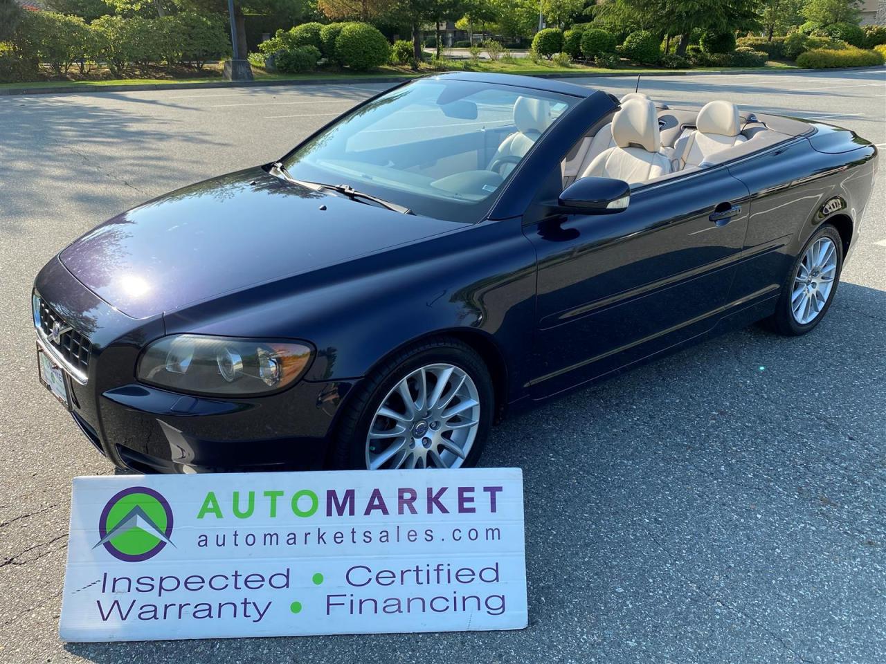 Used 2007 Volvo C70 T5 CONVERTIBLE WARRANTY, FINANCE, INSPECTED, BCAA MEMBERSHIP! for sale in Surrey, BC
