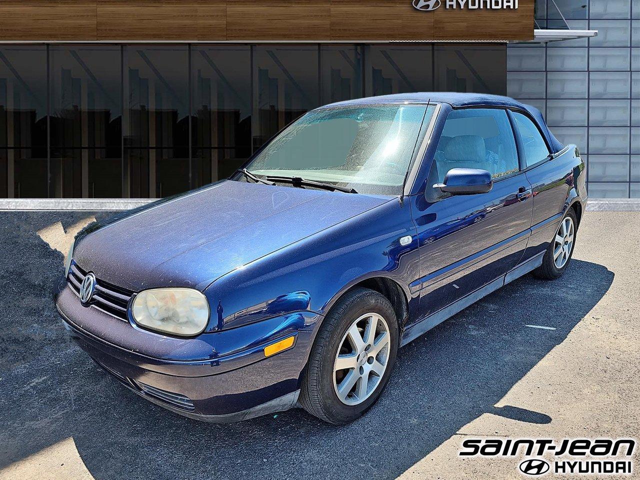 Used 2002 Volkswagen Cabrio Cabriolet 2 portes GLX boîte manuelle *Ne peut êtr for sale in Saint-Jean-sur-Richelieu, QC