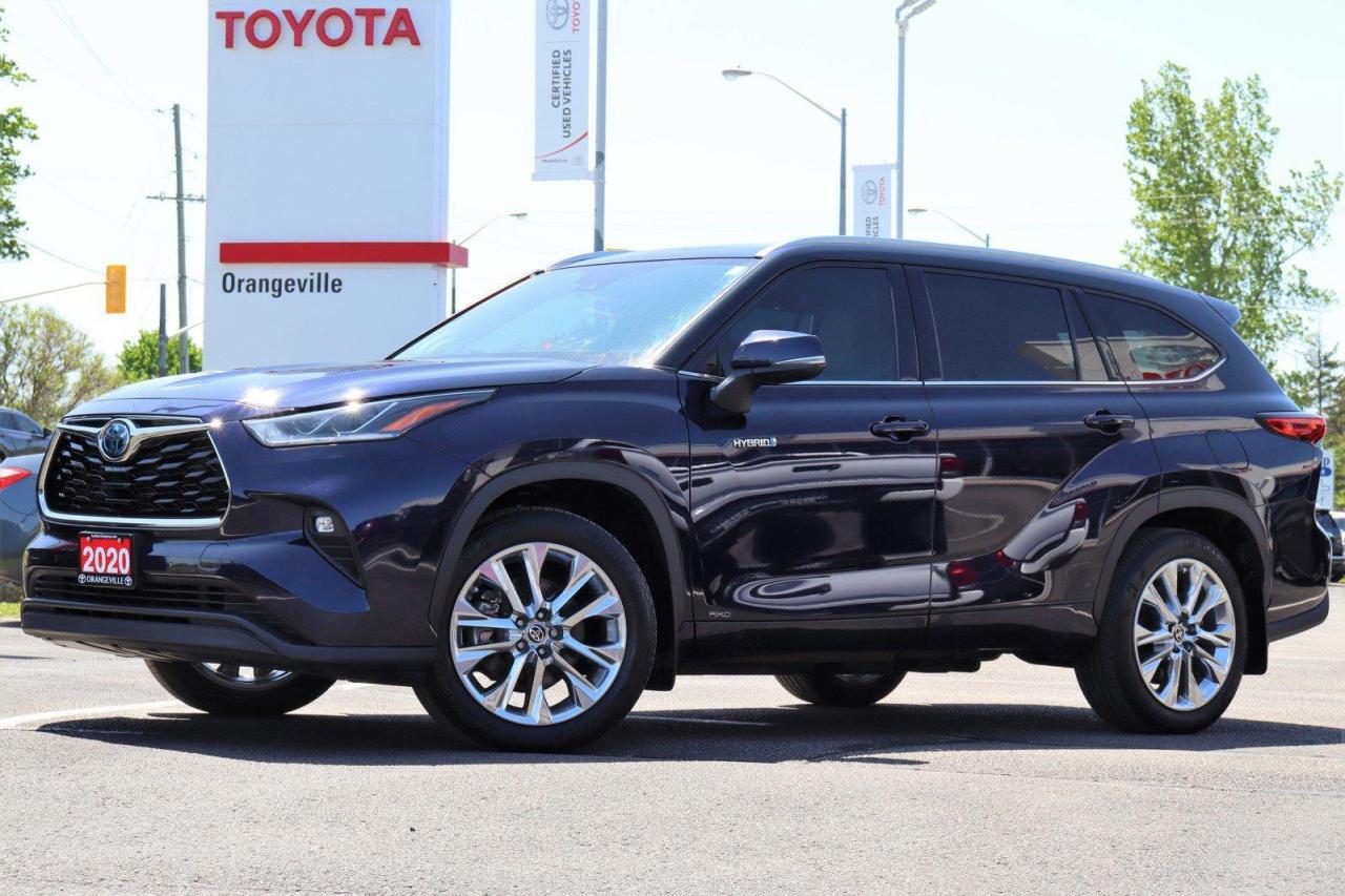 Used 2020 Toyota Highlander HYBRID Limited LIMITED HYBRID AWD, 8 PASSENGERS, LEATHER HEATED/VENTILATED SEATS, PANORAMIC SUNROOF, NAVIGATION for sale in Orangeville, ON