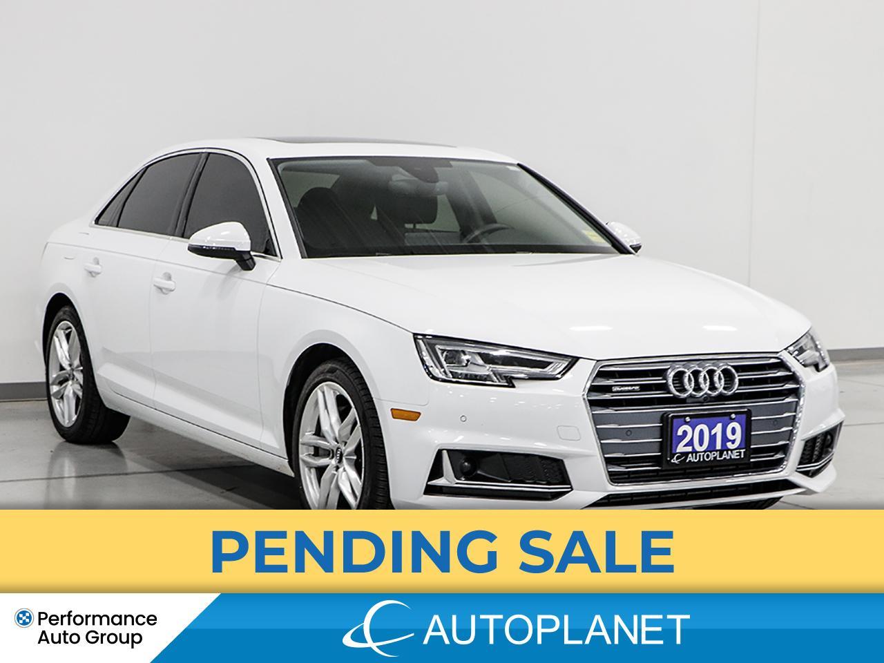 Used 2019 Audi A4 Technik Quattro, Driver Assist Pkg, Navi, 360 Cam for sale in Brampton, ON