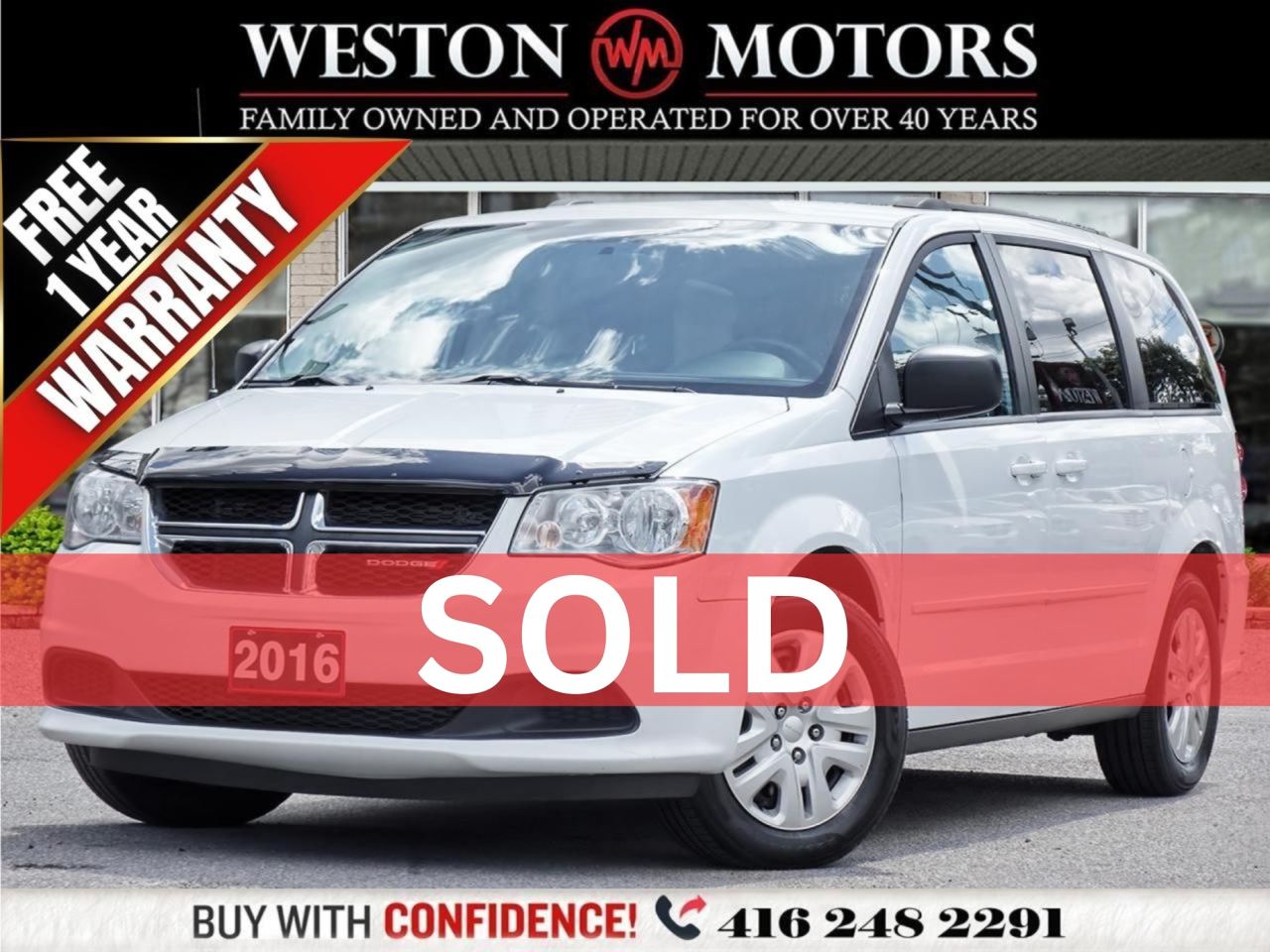 2016 Dodge Grand Caravan *7PASS*STOW N GO*ECO MODE!!** CLEAN CARFAX!!**