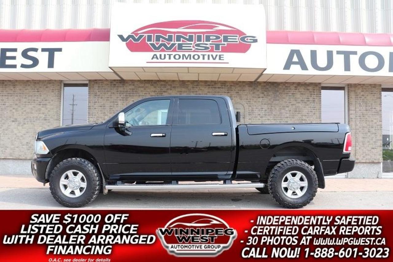 Used 2013 RAM 2500 LIMITED EDITION CREW RAM BOX 4X4, LOADED & SHARP!! for sale in Headingley, MB