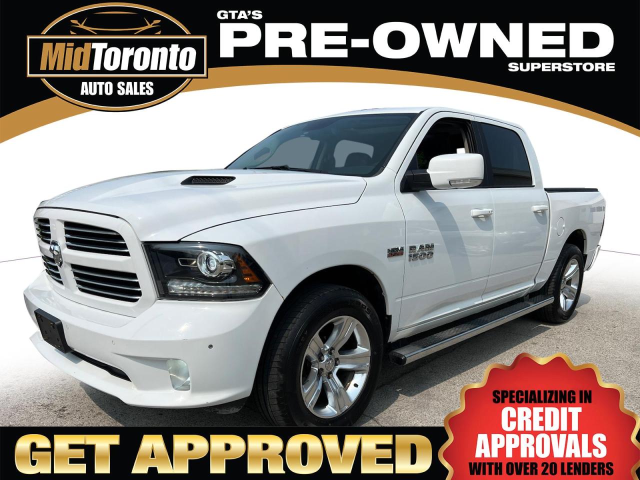 Used 2017 RAM 1500 Sport Crew Cab SWB 4WD with all the toys for sale in North York, ON