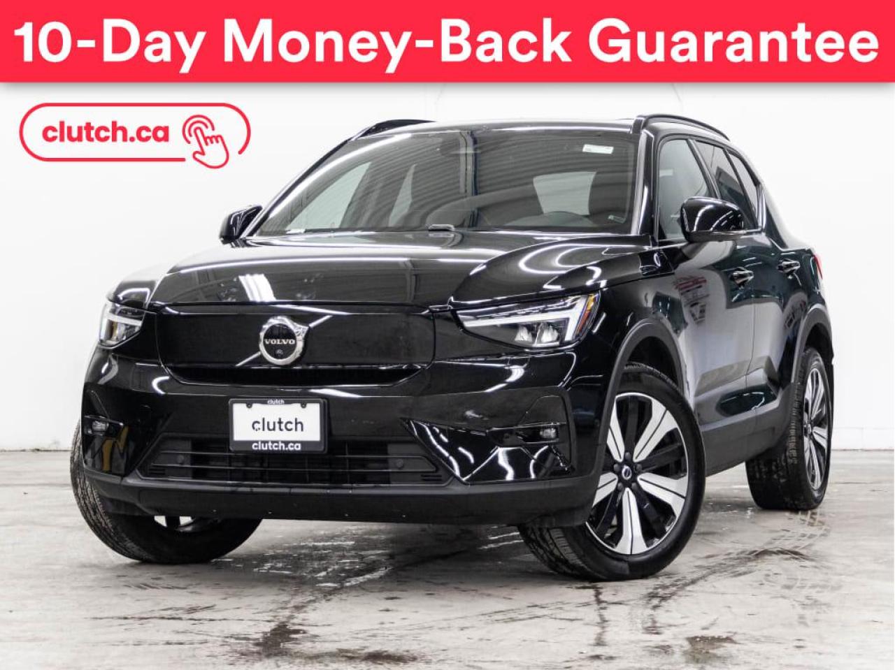 Used 2023 Volvo XC40 Recharge Pure Electric Plus AWD w/ Apple CarPlay, 360view Camera, Navigation for sale in Toronto, ON