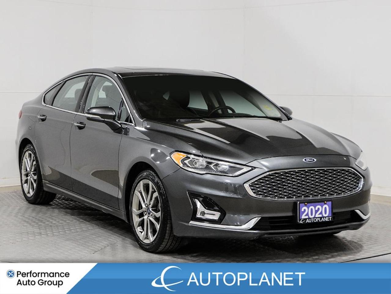 Used 2020 Ford Fusion Hybrid Titanium, Navi, Sunroof, Back Up Cam, Remote Start for sale in Brampton, ON