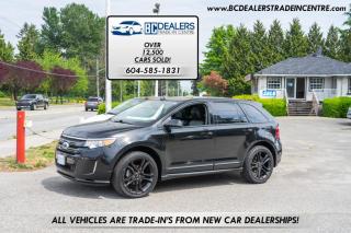 Used 2014 Ford Edge Sport AWD, Black on Black, Power Tailgate, Leather, Sunroof for sale in Surrey, BC