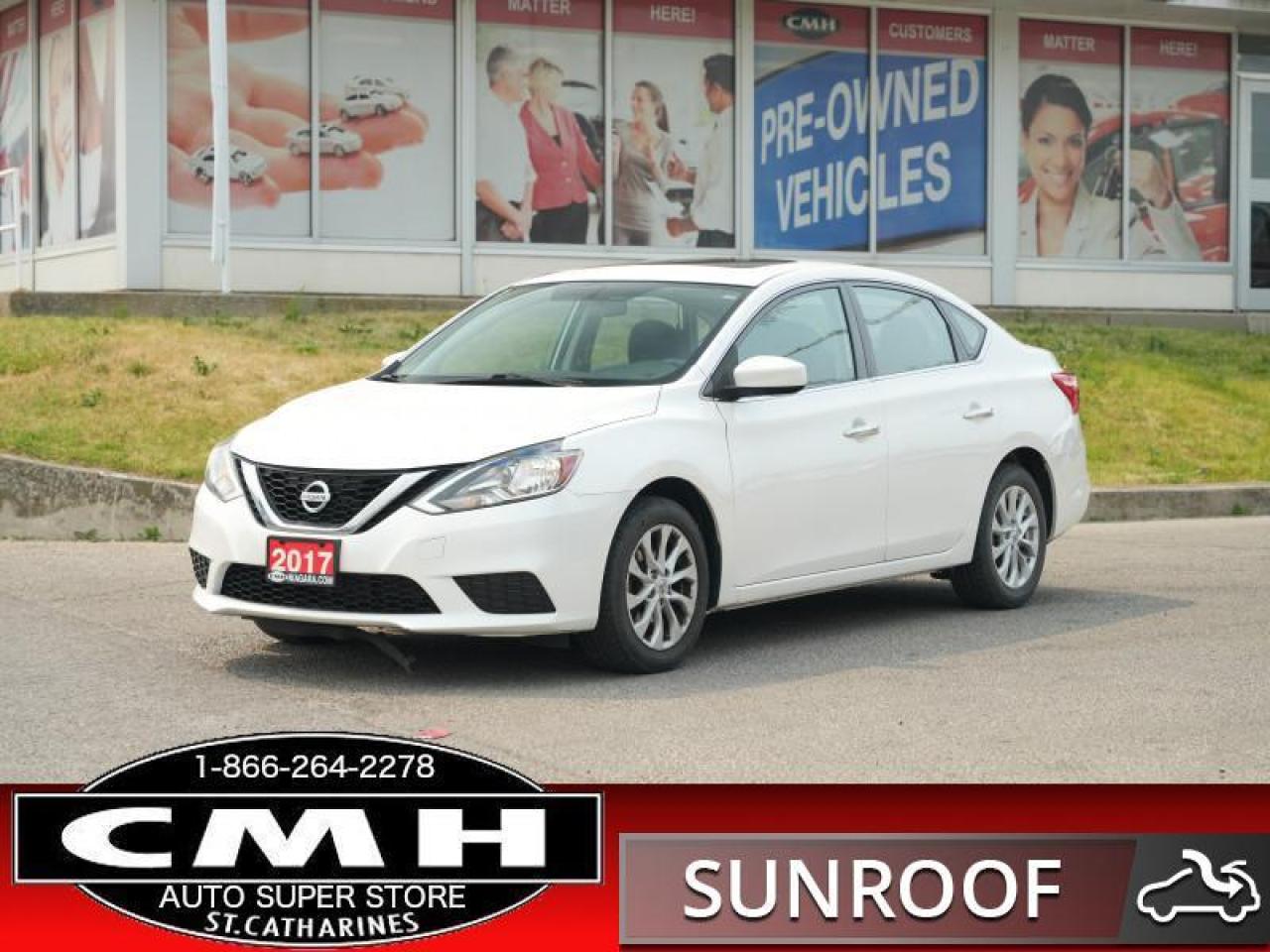 Used 2017 Nissan Sentra SV  CAM BLUETOOTH ROOF HTD-SEATS for sale in St. Catharines, ON