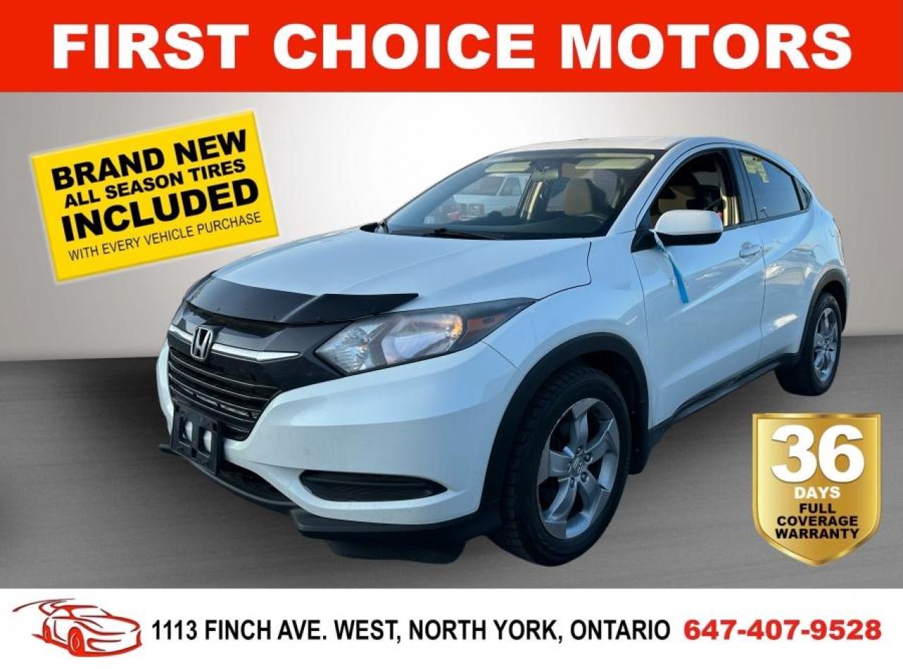 Used 2016 Honda HR-V LX ~AUTOMATIC, FULLY CERTIFIED WITH WARRANTY!!!~ for sale in North York, ON