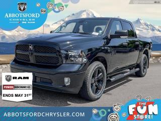 <br> <br>  This Ram 1500 Classic is a top contender in the full-size pickup segment thanks to a winning combination of a strong powertrain, a smooth ride and a well-trimmed cabin. <br> <br>The reasons why this Ram 1500 Classic stands above its well-respected competition are evident: uncompromising capability, proven commitment to safety and security, and state-of-the-art technology. From its muscular exterior to the well-trimmed interior, this 2023 Ram 1500 Classic is more than just a workhorse. Get the job done in comfort and style while getting a great value with this amazing full-size truck. <br> <br> This diamond black crystal pearlcoat Crew Cab 4X4 pickup   has a 8 speed automatic transmission and is powered by a  305HP 3.6L V6 Cylinder Engine.<br> <br> Our 1500 Classics trim level is SLT. This Ram 1500 SLT steps things up with upgraded aluminum wheels, proximity keyless entry, USB connectivity and exterior chrome styling, along with a great selection of standard features such as class II towing equipment including a hitch, wiring harness and trailer sway control, heavy-duty suspension, cargo box lighting, and a locking tailgate. Additional features include heated and power adjustable side mirrors, UCconnect 3, cruise control, air conditioning, vinyl floor lining, and a rearview camera. This vehicle has been upgraded with the following features: Aluminum Wheels,  Proximity Key,  Heavy Duty Suspension,  Tow Package,  Power Mirrors,  Rear Camera. <br><br> View the original window sticker for this vehicle with this url <b><a href=http://www.chrysler.com/hostd/windowsticker/getWindowStickerPdf.do?vin=1C6RR7LG2PS545282 target=_blank>http://www.chrysler.com/hostd/windowsticker/getWindowStickerPdf.do?vin=1C6RR7LG2PS545282</a></b>.<br> <br/> Total  cash rebate of $12952 is reflected in the price. Credit includes up to 20% MSRP.  6.49% financing for 96 months. <br> Buy this vehicle now for the lowest weekly payment of <b>$178.90</b> with $0 down for 96 months @ 6.49% APR O.A.C. ( taxes included, Plus applicable fees   ).  Incentives expire 2024-07-02.  See dealer for details. <br> <br>Abbotsford Chrysler, Dodge, Jeep, Ram LTD joined the family-owned Trotman Auto Group LTD in 2010. We are a BBB accredited pre-owned auto dealership.<br><br>Come take this vehicle for a test drive today and see for yourself why we are the dealership with the #1 customer satisfaction in the Fraser Valley.<br><br>Serving the Fraser Valley and our friends in Surrey, Langley and surrounding Lower Mainland areas. Abbotsford Chrysler, Dodge, Jeep, Ram LTD carry premium used cars, competitively priced for todays market. If you don not find what you are looking for in our inventory, just ask, and we will do our best to fulfill your needs. Drive down to the Abbotsford Auto Mall or view our inventory at https://www.abbotsfordchrysler.com/used/.<br><br>*All Sales are subject to Taxes and Fees. The second key, floor mats, and owners manual may not be available on all pre-owned vehicles.Documentation Fee $699.00, Fuel Surcharge: $179.00 (electric vehicles excluded), Finance Placement Fee: $500.00 (if applicable)<br> Come by and check out our fleet of 100+ used cars and trucks and 130+ new cars and trucks for sale in Abbotsford.  o~o