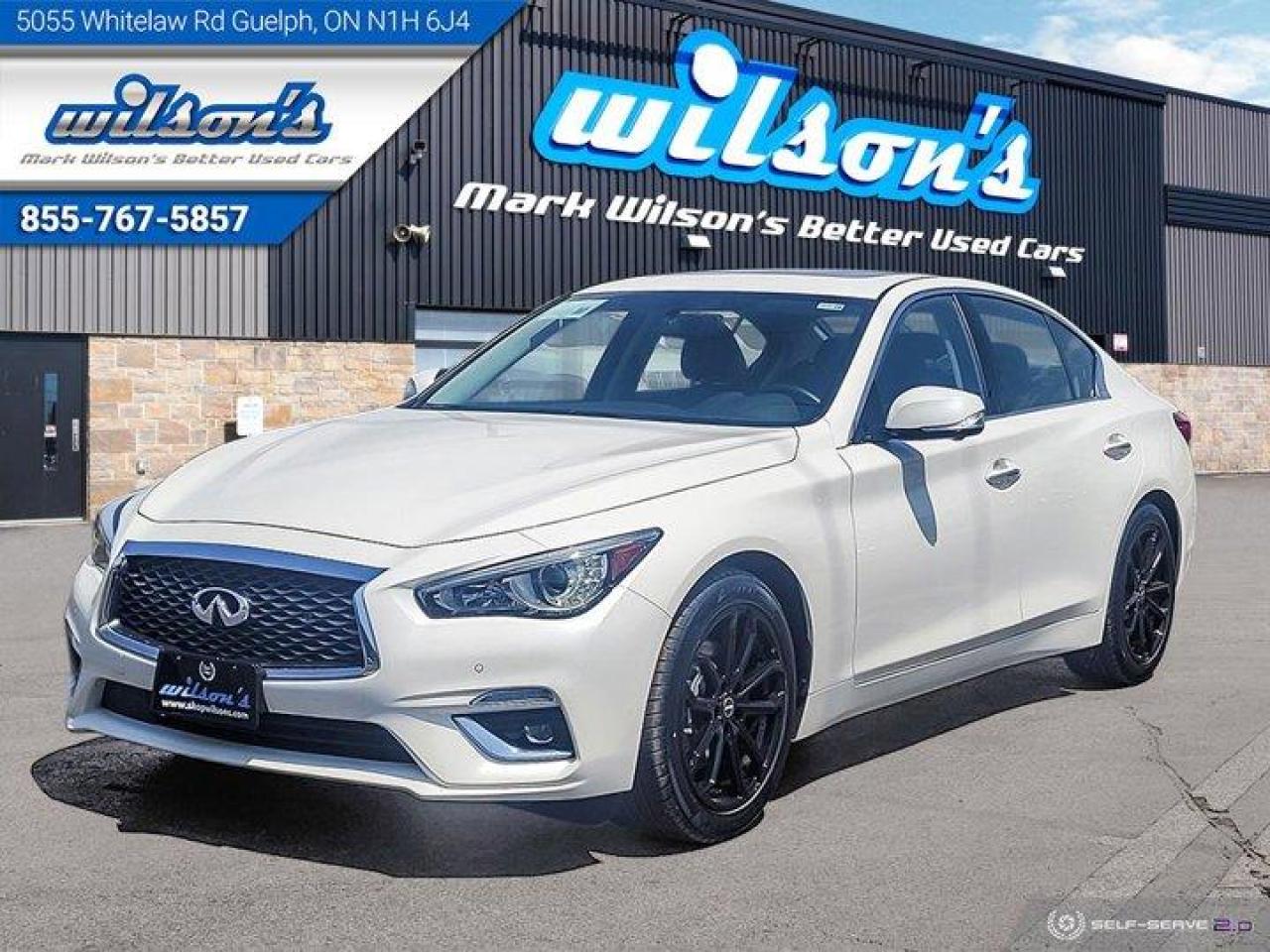 Used 2022 Infiniti Q50 LUXE AWD 3.0L Leather, Sunroof, Heated Seats, Back-Up Camera, New Tires & Brakes ! for sale in Guelph, ON