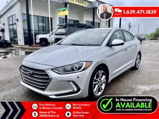 Used 2017 Hyundai Elantra Limited NO ACCIDENTS!! BACK UP CAMERA!! BLUETOOTH!! for sale in Saskatoon, SK