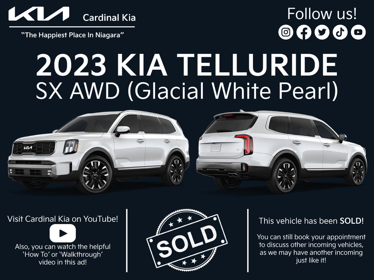 New 2023 Kia Telluride SX for sale in Niagara Falls, ON