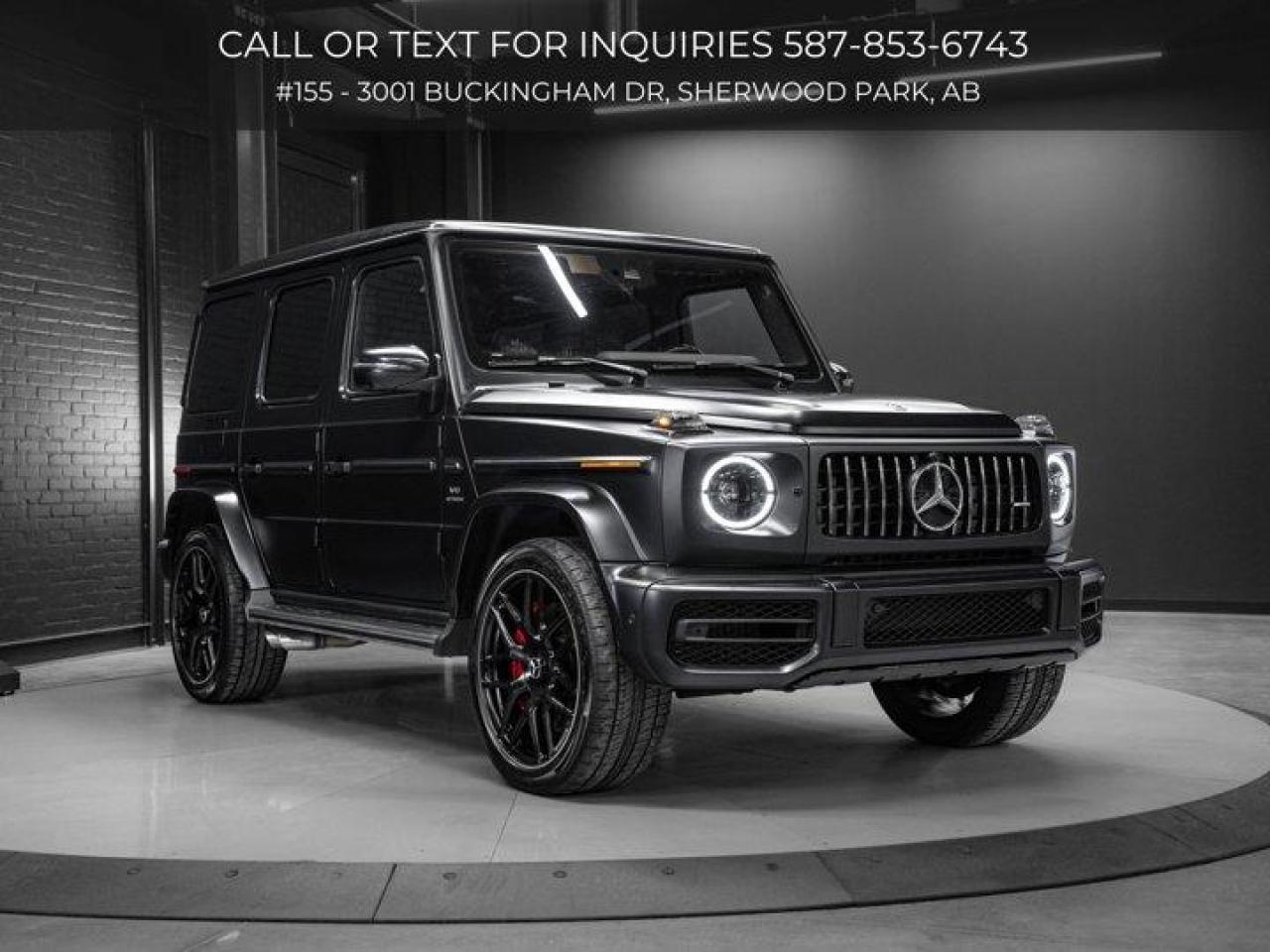 Used 2021 Mercedes-Benz G-Class AMG G 63 | Night Package | 22in AMG Cross Spoke Matte Wheels | Seat Comfort PLUS for sale in Sherwood Park, AB